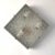 A rare Mid-Century wall or ceiling lamp in glass and square steel. The item has the unmistakable geometric design typical...