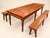 Brown Louis Philippe Farmhouse Pitchpin Table and Benches, 1950s, Set of 3 For Sale - Image 8 of 8