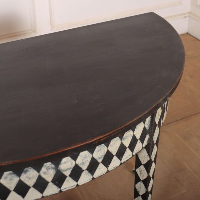 Wood English Painted Console Tables, Set of 2 For Sale - Image 7 of 8