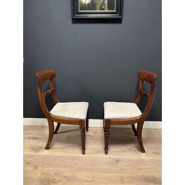 Antique Dining Chairs in Mahogany, Set of 6 For Sale - Image 6 of 12