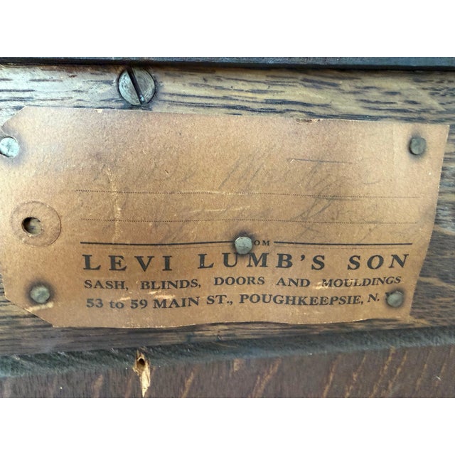 Arts & Crafts Early 20th Century Carved Oak Vitrine For Sale - Image 3 of 9