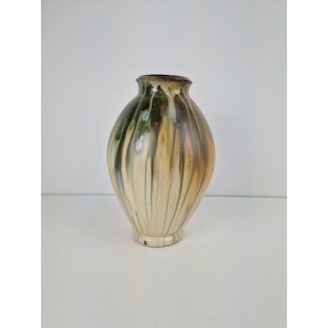 Glazed Stoneware Vase by Grégoire Lebon, Belgium, 1940s For Sale - Image 11 of 16