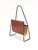 Metal Mid-Century Magazine Rack in Brass & Brown Leather attributed to Carl Auböck, Austria, 1950s For Sale - Image 7 of 18