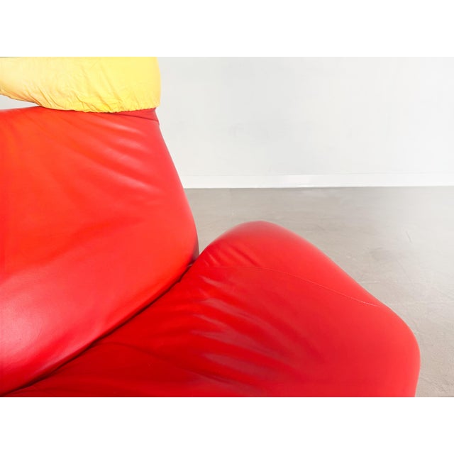 Wink Chair Armchair in Red by Toshiyuki Kita for Cassina For Sale - Image 9 of 10