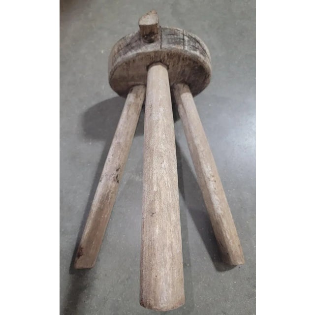 19th Century 19th Century Folky Stool For Sale - Image 5 of 7