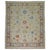 Green Vintage Inspired Square Size Ivory Turkish Oushak - 9'1" x 10'4" For Sale - Image 8 of 18