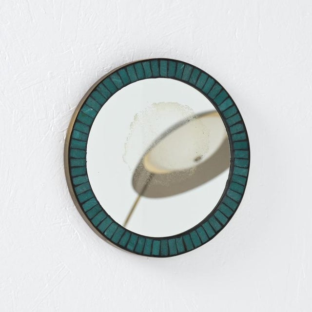 Vintage Ceramic Inlaid Mirror, 1960s For Sale - Image 10 of 18