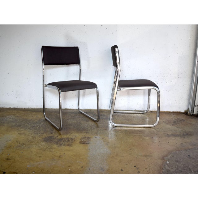 Space Age Chrome Desk Chair, Germany, 1970s For Sale - Image 4 of 11