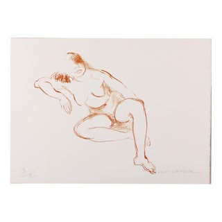 Leygue Louis, Seated Nude, Lithograph For Sale