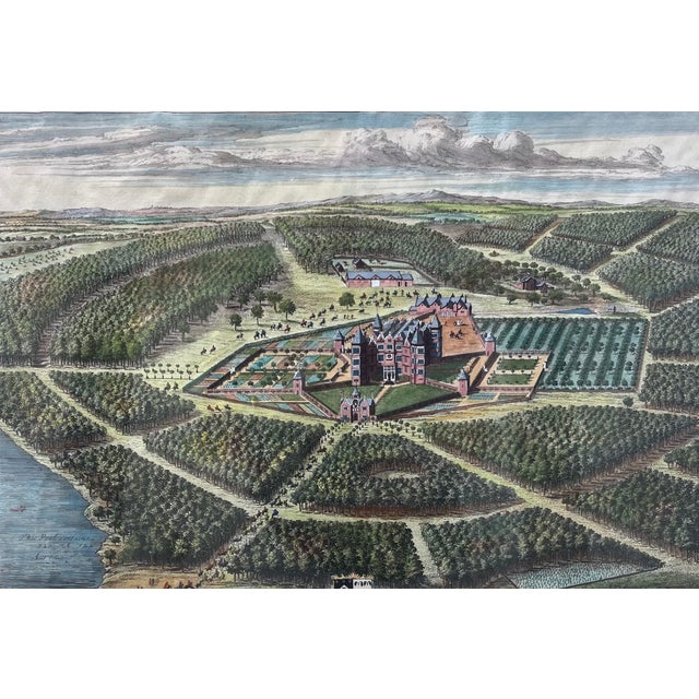 18th Century Hand Colored Engraving by Johannes Kip, Set of 2. For Sale In West Palm - Image 6 of 17