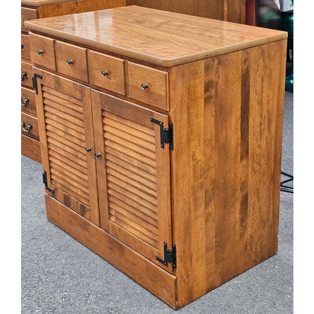 Pair Ethan Allen Chest of Drawers and Cabinet With Optional Hutch For Sale - Image 11 of 16