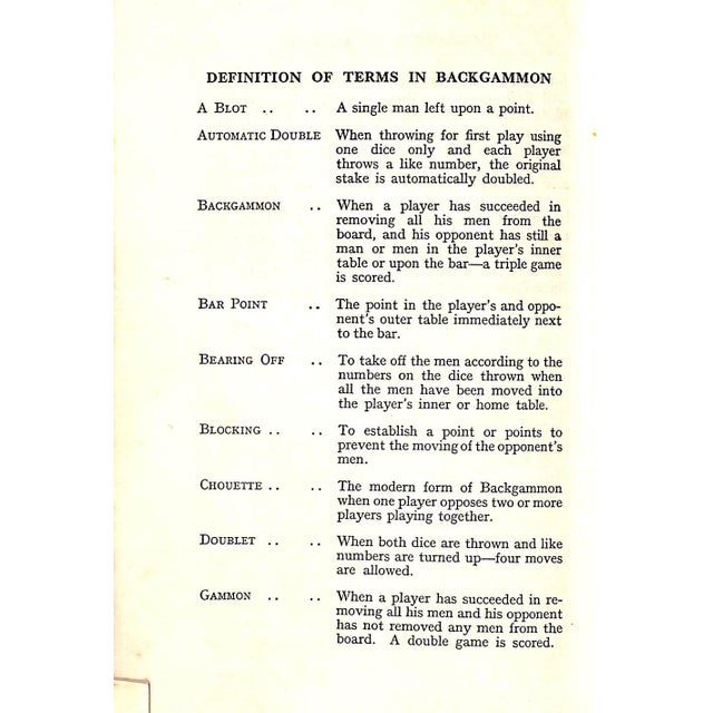 1930s "Backgammon Up to Date" 1931 "Bar-Point" For Sale - Image 5 of 10