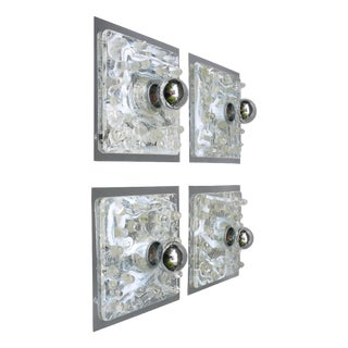 Modern Wall Lights from Sölken Leuchten, 1970s, Set of 4 For Sale