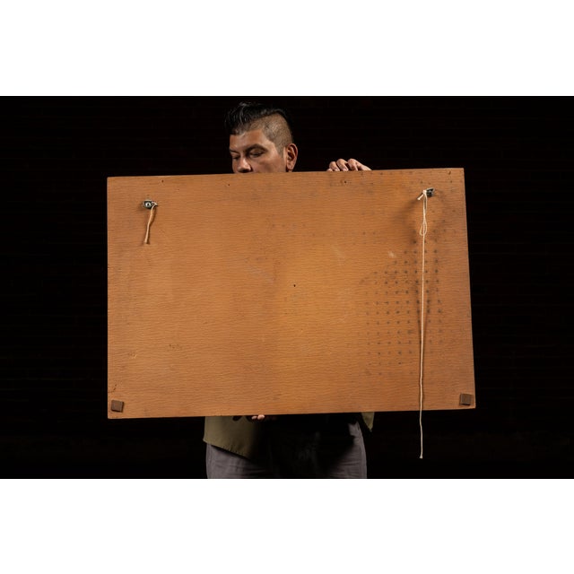 Brown Vintage Budweiser Clydesdale Team Embossed Plastic Sign For Sale - Image 8 of 8