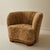 Textile Danish Sheepskin Club Chair, Beechwood Frame, 1940's. For Sale - Image 7 of 8