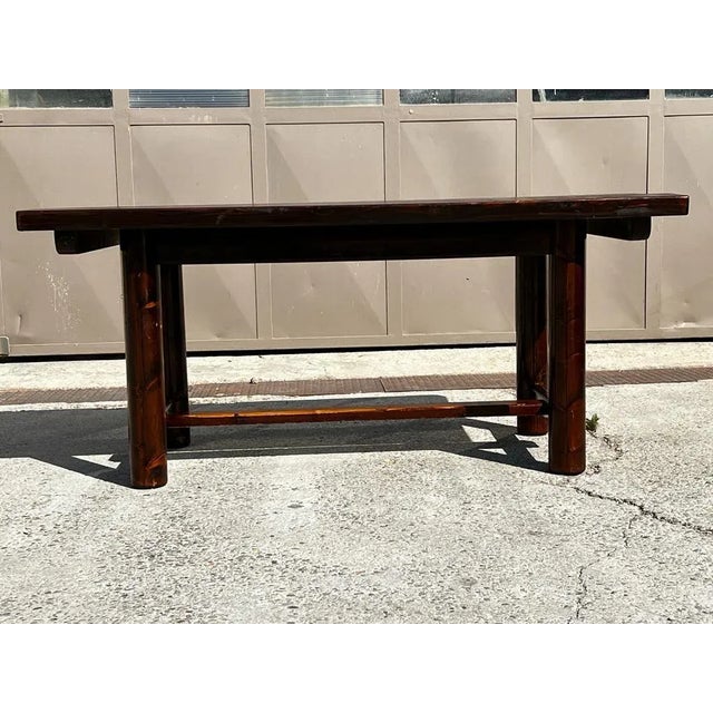 Mid-Century Modern Dining Room Table in Pine and Oak by Georges Robert, 1960s For Sale - Image 3 of 9