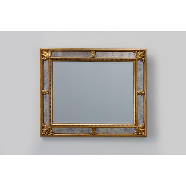 Vintage Baroque Style Gilt Mirror from Deknudt, Belgium, 1950s For Sale - Image 4 of 11