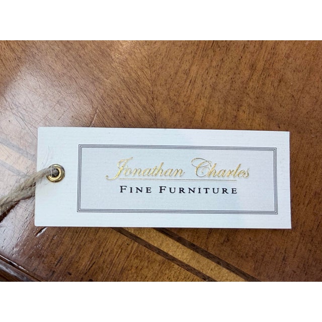 Jonathan Charles Parquetry Top Drop Leaf Cocktail Table For Sale - Image 12 of 12
