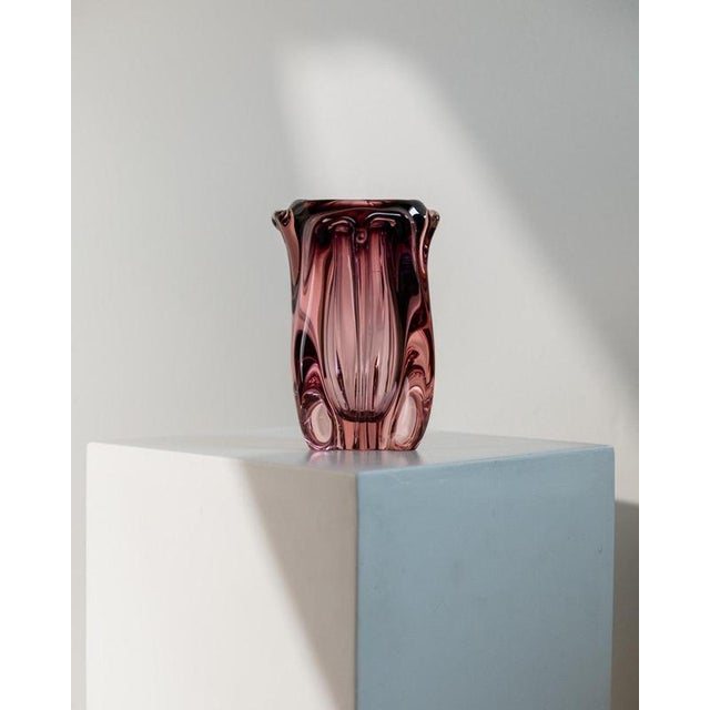 Vintage Murano Glass Vase, 1960s For Sale - Image 4 of 12
