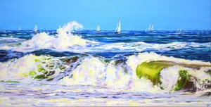 "Ocean. Regatta." Original Painting
