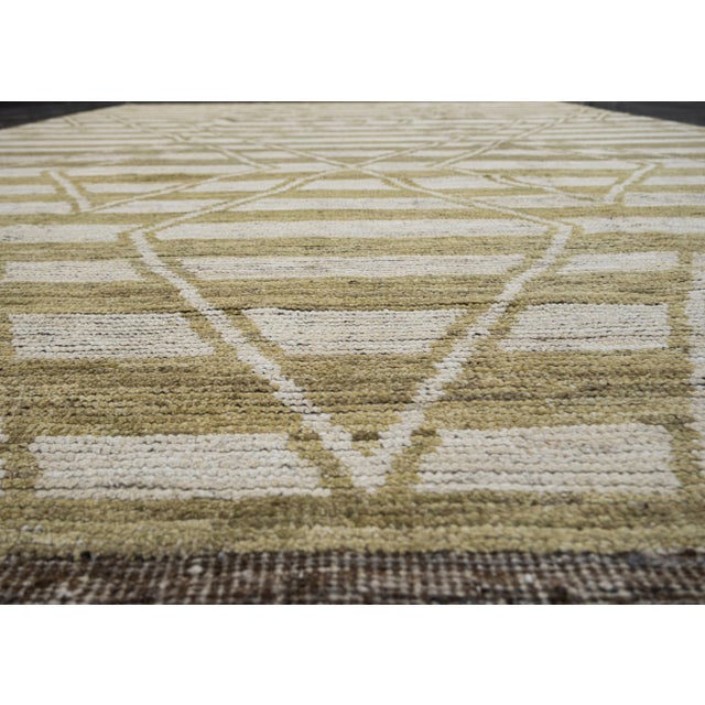 Early 21st Century Hand Knotted Modern Moroccan Rug 9'2" x 11'11" For Sale - Image 5 of 6
