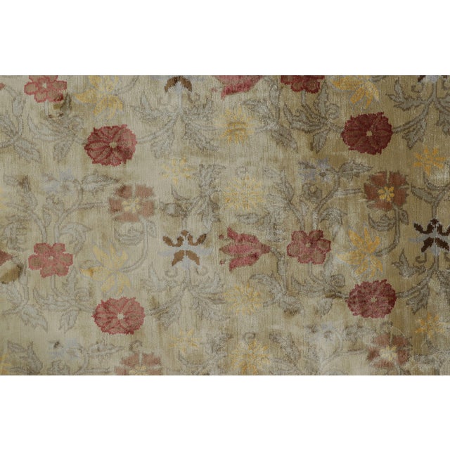 Rug & Kilim’s Spanish Style Rug in Off-White-Beige With Floral Patterns “Bilbao” For Sale In New York - Image 6 of 8