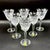 Meissen Crystal Wine Glasses, Floral Engraved & Cane Cut, German Bleikristall, 1960s, Set of 6 For Sale - Image 4 of 18