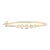 White Diamond and 14k Yellow Gold Bangle For Sale