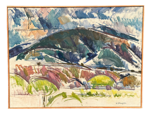 Sture Ekengren, Serene Landscape, 1960s, Oil on Canvas, Framed