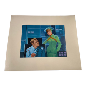 Land of the Giants Concept Art Painting Irwin Allen 1960's Mid-Century Modern Space Age Pop Culture Sci-Fi Hollywood Television Movies Production Art