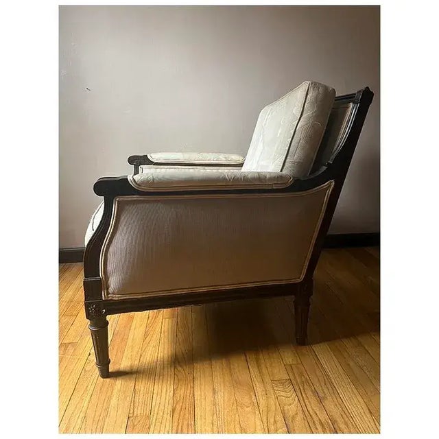 Early 20th Century Early 20th Century Louis XVI Bergère Chair For Sale - Image 5 of 13