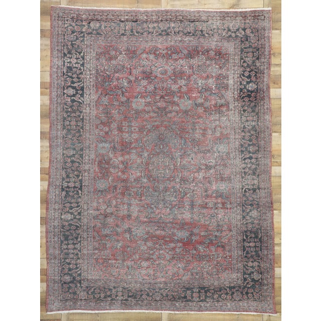 Antique Persian Tabriz Rug, 09'00 X 12'03 For Sale In Dallas - Image 6 of 7