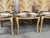 Tan Late 20th Century Wood Carved Palm Frond Leaf Chairs, Set of 6 For Sale - Image 8 of 12