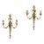 Vintage Golden Candelholder Sconces, Set of 2 For Sale