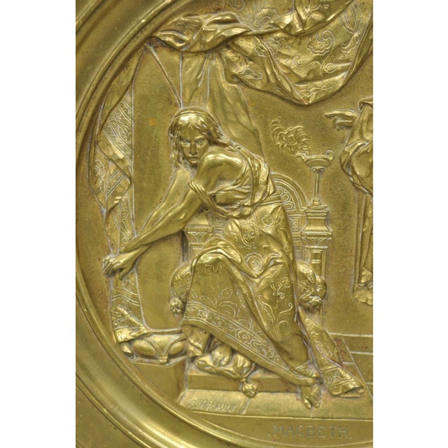 19th Century Emile Louis Picault Macbeth Bronze Relief Pedestal Compote Tazza Dish For Sale - Image 10 of 18