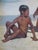 Pablo Matania, Boys on the Beach, Mid Century, Oil on Canvas For Sale - Image 14 of 18