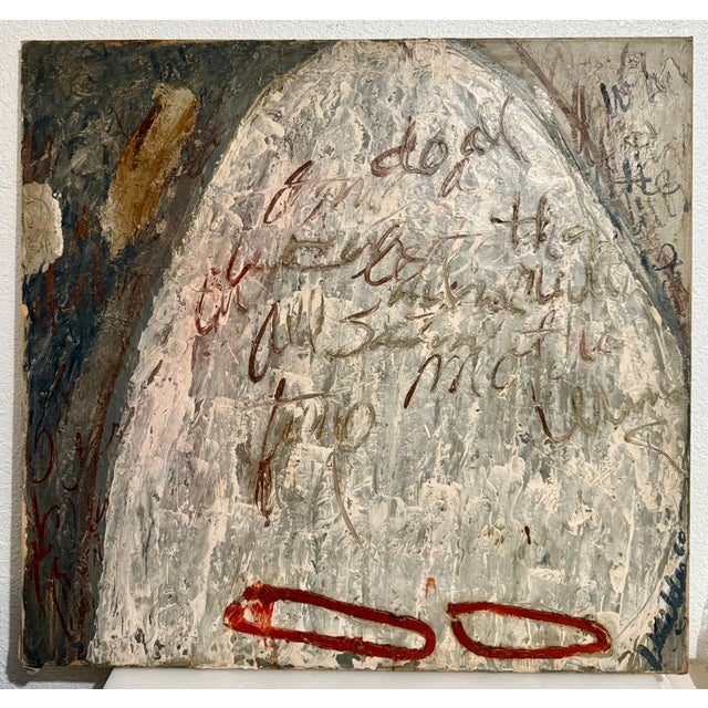 Jay Milder, Untitled Composition Abstract Expressionist Oil Painting Jay Milder, 1960 For Sale - Image 4 of 14