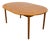 Mid-Century Teak Round Oval Extendable Dining Table For Sale