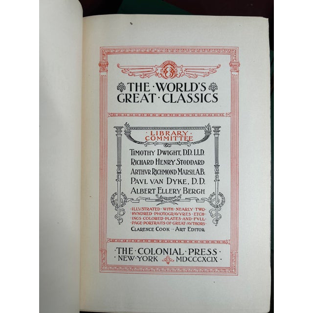 Late 19th Century Illustrated Volume Set, the World's Great Classics - 18 Books For Sale - Image 4 of 14