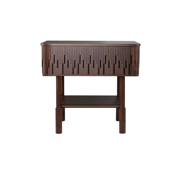 Contemporary Campbell Bedside Table by Wood Tailors Club For Sale - Image 3 of 7
