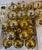 48 Gold Glass Holiday Balla For Sale - Image 4 of 6