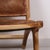 Lara Natural Teak and Genuine Leather Chair For Sale - Image 6 of 11