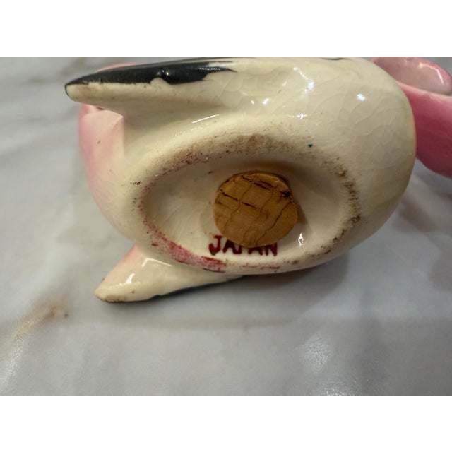 Vintage 1950s Japan Pink and Yellow Songbird Salt and Pepper Shakers, a Pair For Sale In Phoenix - Image 6 of 8