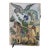 Exquisite Vintage Persian Qajar Style Ceramic Tile: Prince on Horseback For Sale