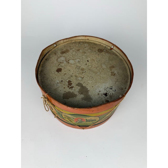 Rare Vintage J. Chein & Co. Patriotic Tin Lithograph Toy Drum | Abraham Lincoln Americana Folk Art Decor For Sale In Atlanta - Image 6 of 12