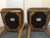 Mid-Century Modern William A. Berkey for John Widdicomb Walnut Side Chairs With Faux Leather Seats - A Pair For Sale - Image 9 of 12