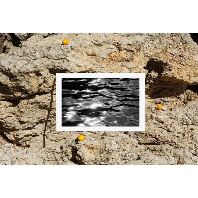 Black 2021 "Reflections of Lido Island" Abstract Seascape Print For Sale - Image 8 of 9