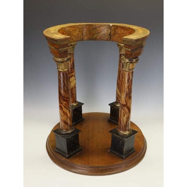 French Artist, Grand Tour Architectural Model, 1880, Faux Marble For Sale - Image 4 of 17