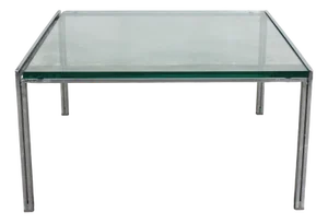 Luar Low Table in Steel and Glass by Ross Littell for IFC, 1970s