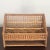 Tan Vintage Mid-20th Century Wood & Cane Desk Organizer For Sale - Image 8 of 12